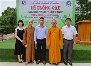 Chương trình “Chùa Xanh” trồng cây ở Chùa Đồng, Thanh Hóa
