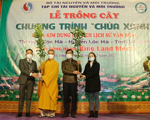 Chương trình “Chùa Xanh” trồng 1005 cây xanh tại chùa Kim Dung, Hà Tĩnh